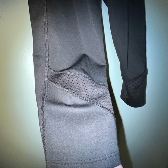 Adidas Aero Ready Capri Size Medium Pockets Drawstring Waist Zipper Mesh - Picture 15 of 15